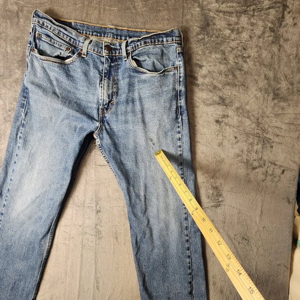 Levis 505 Regular Fit Jeans Mens 34x30(fits 34x28) Medium Wash Straight Denim